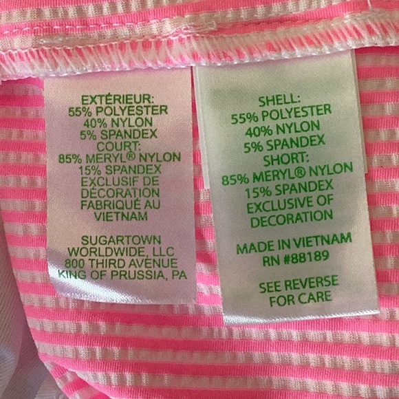 Lilly Pulitzer Priska Skort Performance Seersucker in Havana Pink - Picture 9 of 10
